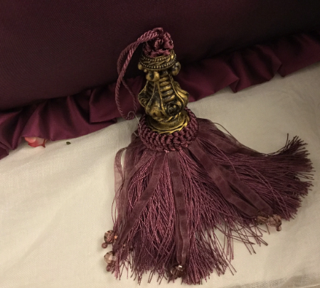 Fiocco per chiavi "aristocratico" nappa per chiavi decorazione lusso vintage