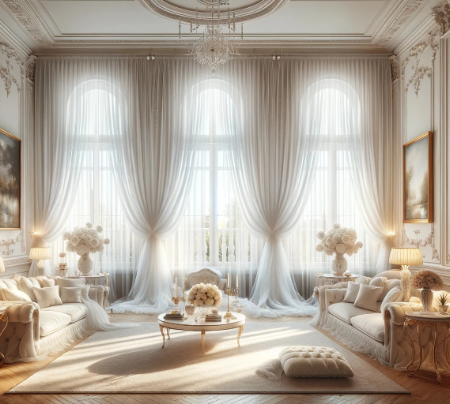 Tenda italiana in georgette leggerissima
