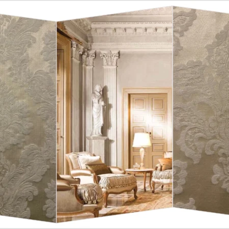 Tessuto Damasco lusso beige Collezione “Liberty”