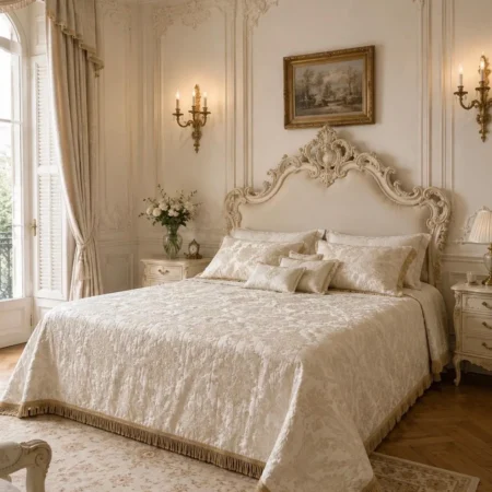 Quilt Matrimoniale Italiano Jacquard “Roma” – Stile Aristocratico Italiano
